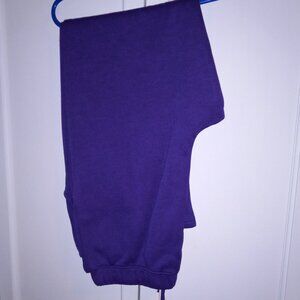 Woman Within Better Fleece Pants - Radiant Purple -  Drawstring Size Large 18/20